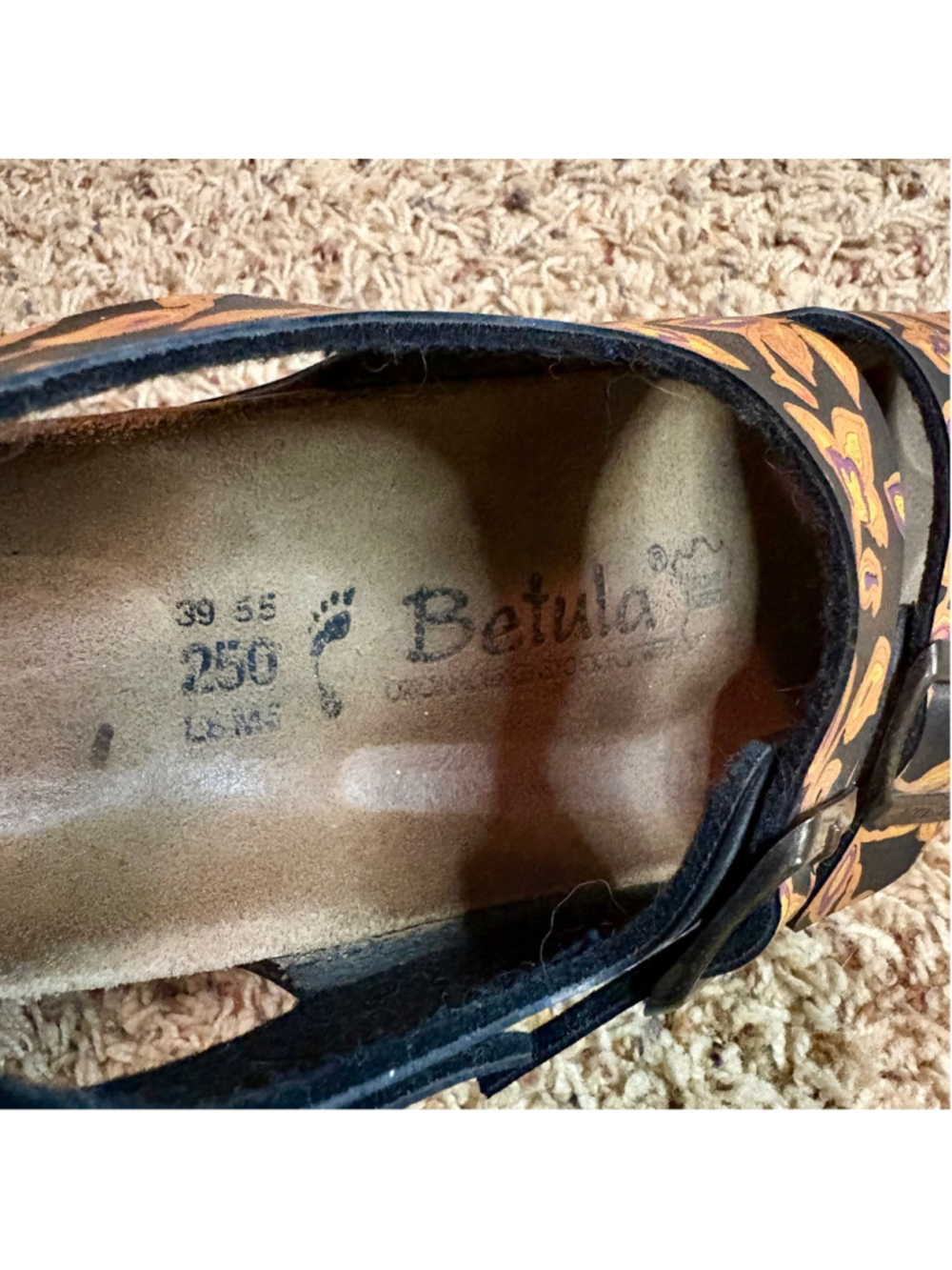 Used Birkenstock Betula sandals with floral print size 39 - Picture 6 of 6